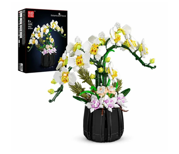 Mould King Klocki konstrukcyjne Bonsai z orchideą 1014 el. zestaw 24108 - 1551638 - zdjęcie